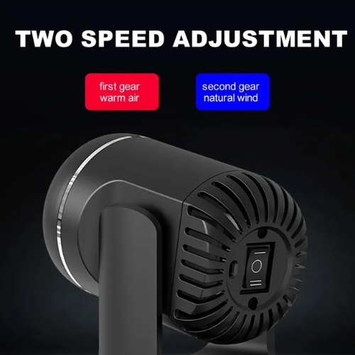 130W 12V Car Heater Fast Heating Windshield Defroster Demister Electric Fan Heater for Cars SUV Truck & Trailer - Black