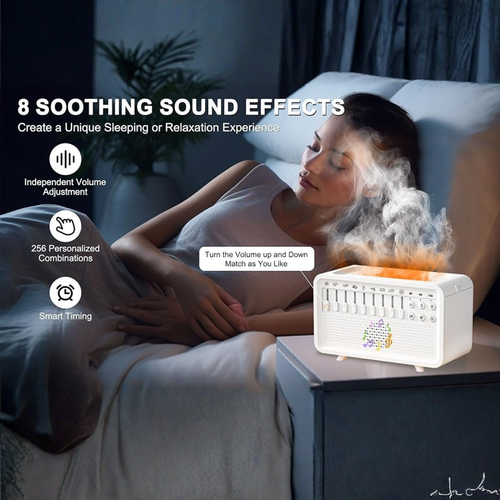 4 in 1 White Noise Sound Machine  Humidifier Diffuser