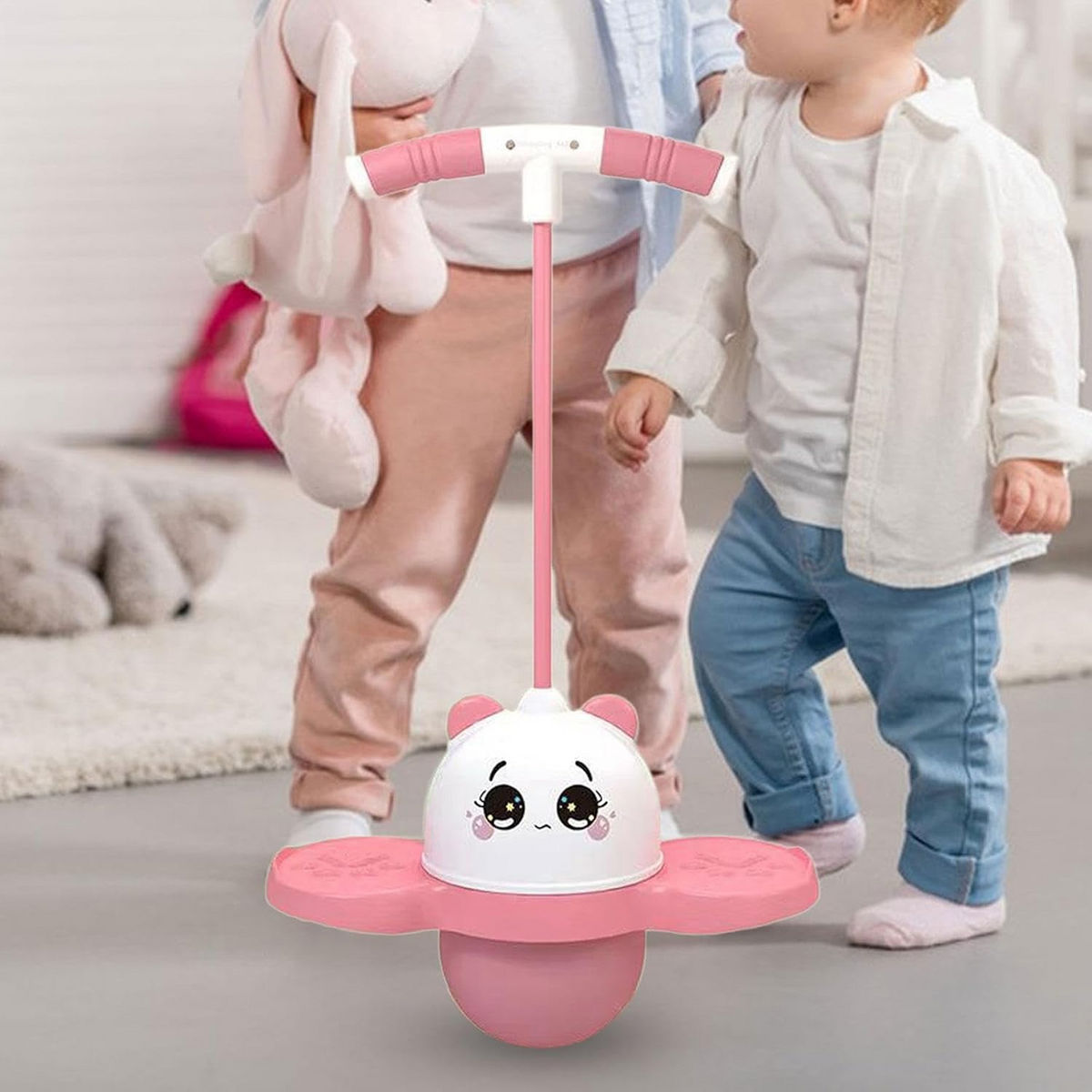 Pogo Ball with Handle Kids Stick Jump for Toys