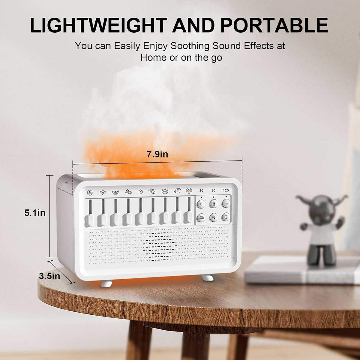4 in 1 White Noise Sound Machine  Humidifier Diffuser