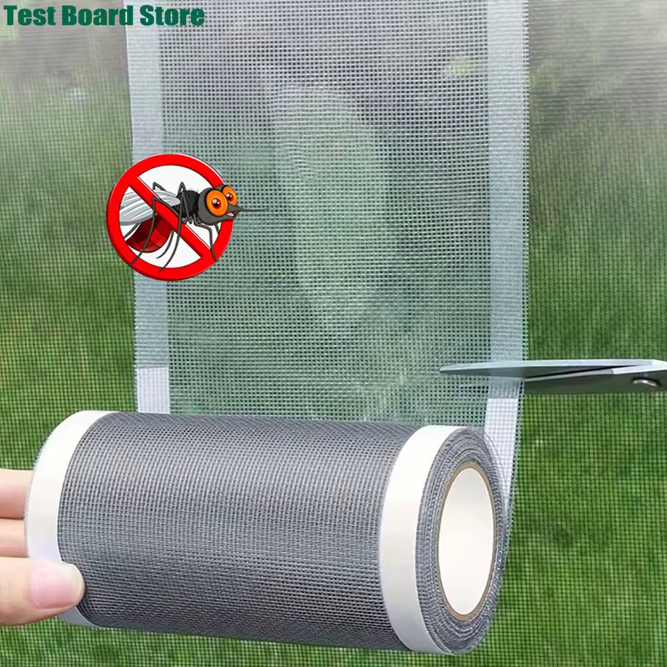 1 Roll Net tape Self-Adhesive Plastic Screen Repair Tape 4.7" x 157" - For Windows, Door Screens, Non-Waterproofing, and Mosquito Net Repair