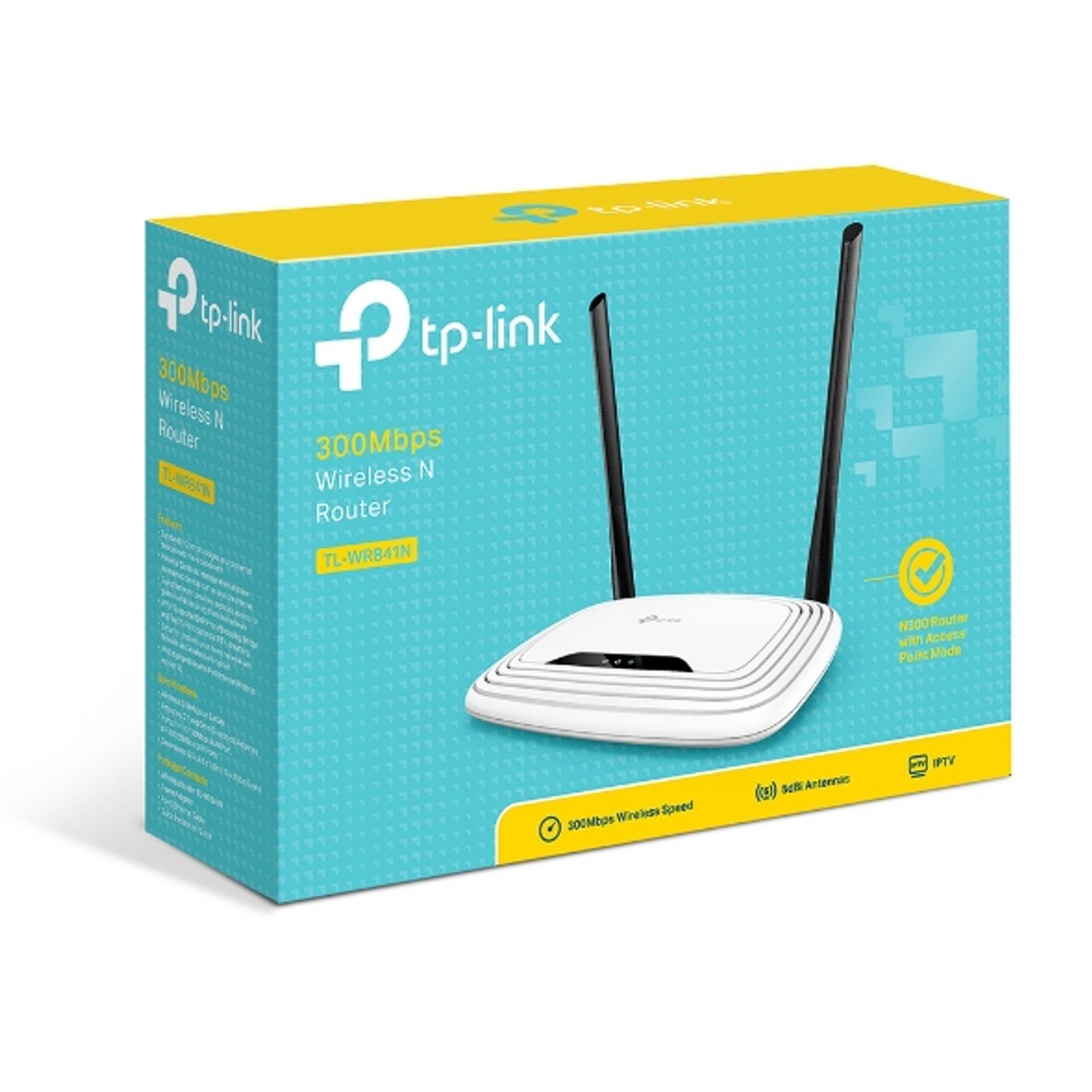 TP-LINK Wireless Router 300Mbps With 2 Antennas | WR841N
