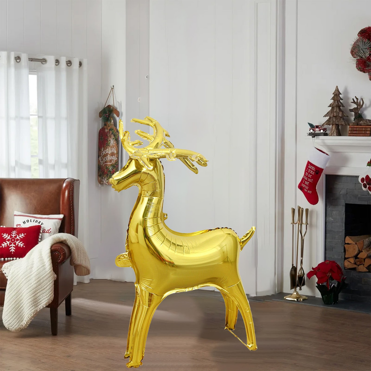 Standing Reindeer Balloon - Foil Balloons Christmas,