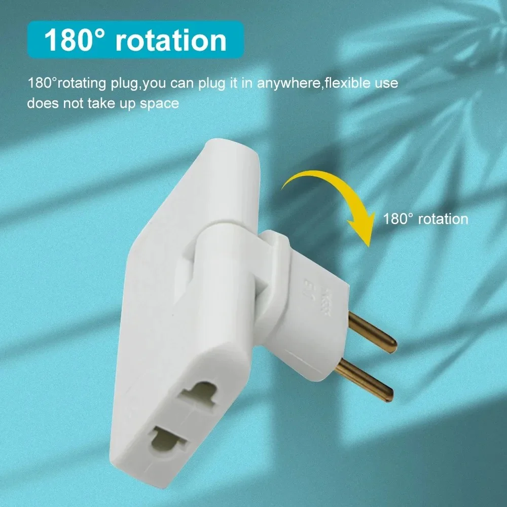 Rotating Flat Wall Socket