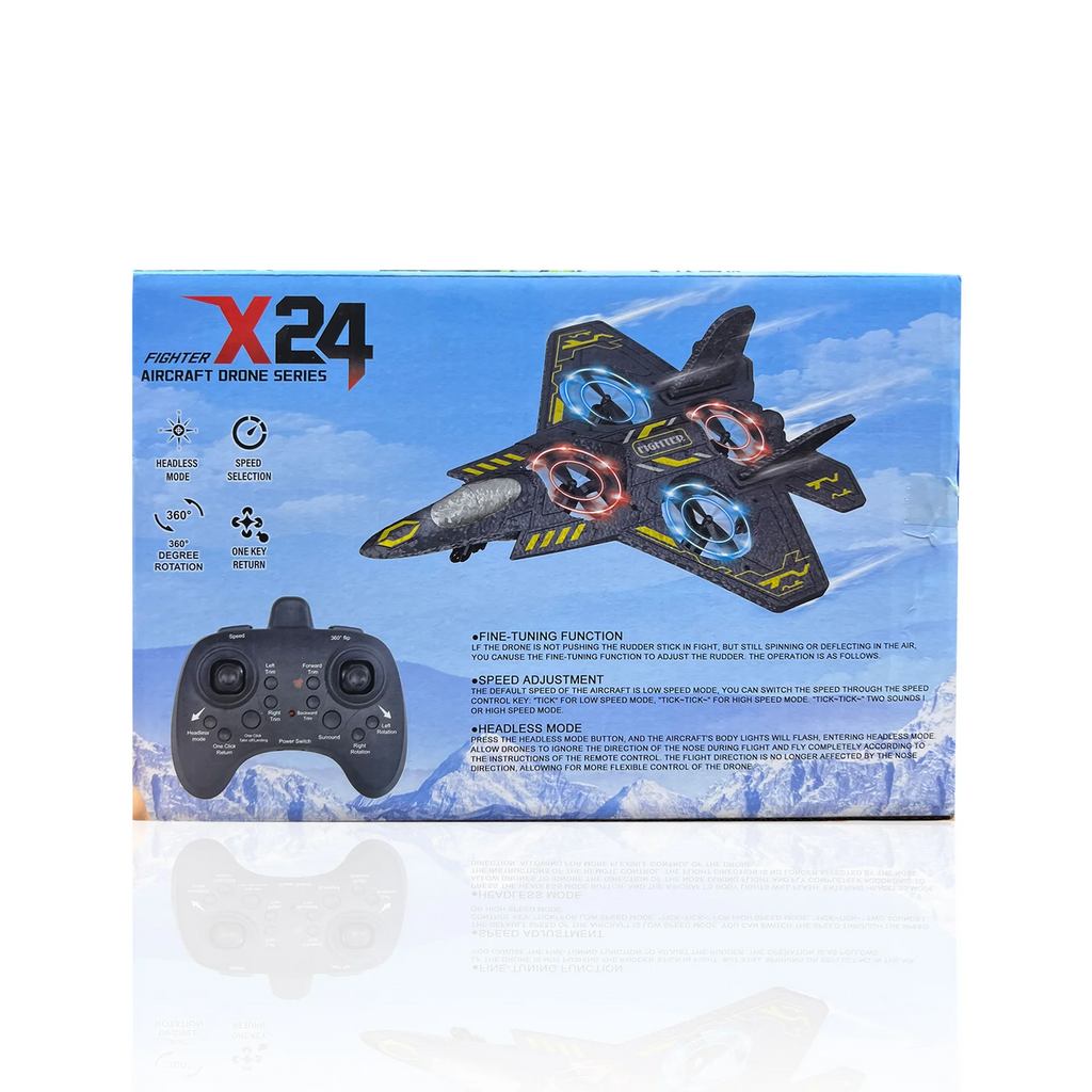 Aircraft Drone RC Plane with Light And Remote X24