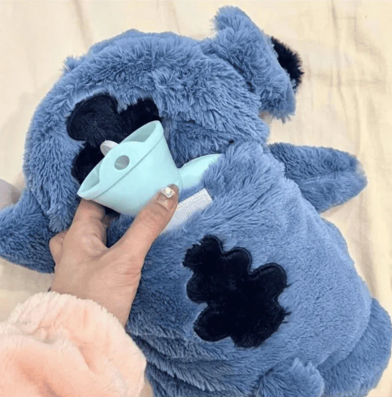 Stitch Winter Plush Hot Water Bottle