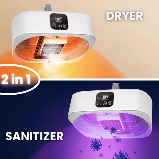 Foldable Electric Clothes Dryer Heater & Sanitizer